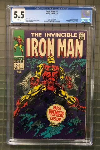 Iron Man 1 Marvel Comics 1958 Cgc 5.  5 Iron Man & Submariner 1 Story Continued