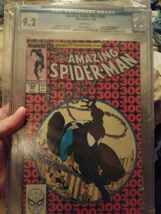 Spiderman 300 Cgc 9.  2 Key Issue 1st Venom