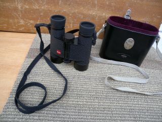 Vintage Leitz Wetzlar Binoculars 8x32b Great Worked W/hard Case.  Germa