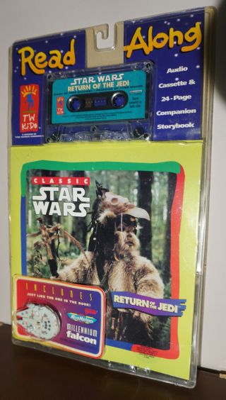 Vintage 1983 Tw Kids Star Wars Rotj Read Along Ewok Audio Cassette & Book