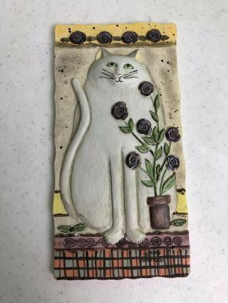 Eileen Smithson Cat Plaques Wall Art Decor Whimsical