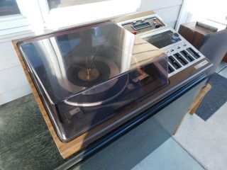 Vintage Allegro Zenith Turntable Record Player 8 Track Hifi Stereo Radio Hr596w