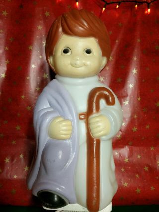 Vintage Empire Christmas Eve Blow Mold Joseph Father Of Baby Jesus The Bible