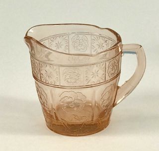 Vintage Early 1930 ' s Pink Depression Glass Child ' s Tea Set 3