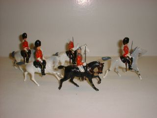 Britains Lead Figures - Five Mounted Cavalry Figures