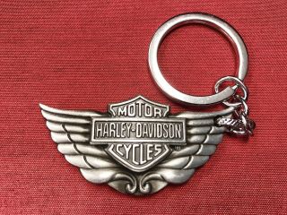 3d Metal Harley Davidson Motorcycle Keychain Keyring Silver Grey Fashion