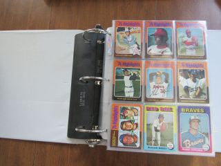 Vintage Topps 1975 Baseball Cards Complete Set Of 660 In Binder Ex/exmt Zz1907