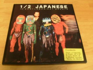 Half Japanese 3 Lp Box Set 1/2 Gentlemen Not Beasts Poster Book & More Jad Fair