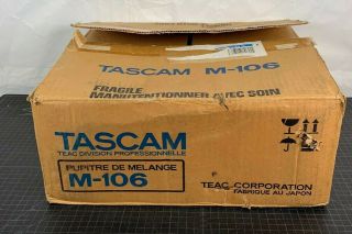 Vintage Tascam M - 106 - 6 Channel Audio Mixing Console,  2 Band Equalizer
