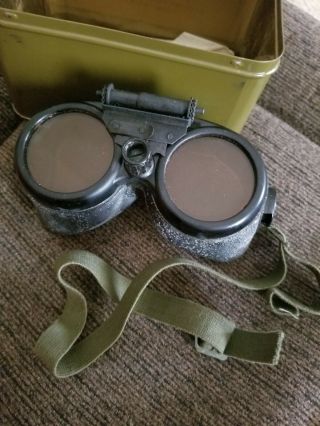 Ww2 Military Goggle,  Variable - Density Stock 74 - G - 79 - 40 Vintage