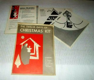 1955 The Twelve Days Of Christmas Kit Paper Cut - Outs All Look