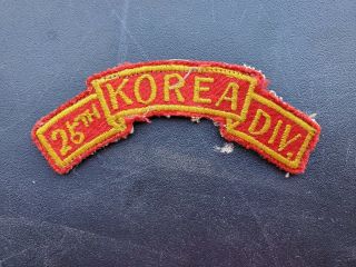 Us Army 25th Division Korea Tab