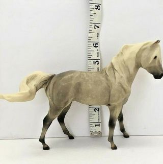Vintage Breyer Reeves White Horse With Gray Accents Collectible - Pre Owned