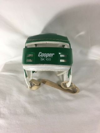 Vintage Adult Senior Cooper Sk100 Green Hurling Hockey Skatebording Helmet