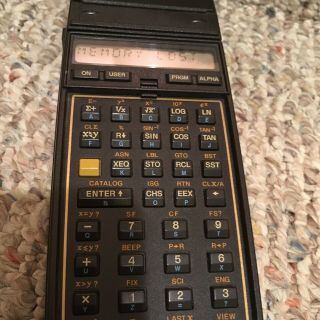 Vintage Hp 41cx Calculator W/ Card Reader,  Memory,  And Case -
