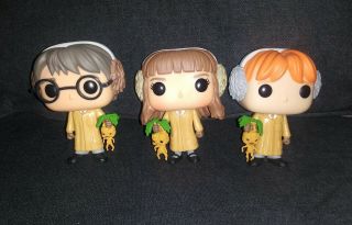 Harry Potter And The Chamber Of Secrets Funko Pop - Harry,  Hermione And Ron Set