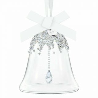Swarovski Crystal Christmas Bell Ornament 2016 5223276 Mib W/coa