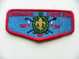 Oa Order Of The Arrow Uwharrie Lodge 208 Flap,  Uwharrie Council,  Nc - Merged