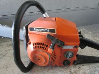 Vintage Collectible Husqvarna L65 Chainsaw With 28 " Bar