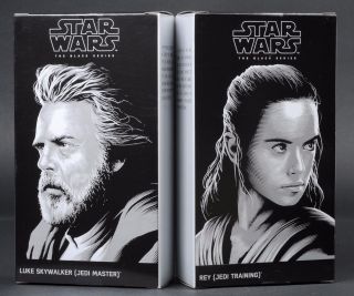 Sdcc 2017 Disney Star Wars Black Series 6 " The Last Jedi Rey & Luke Skywalker