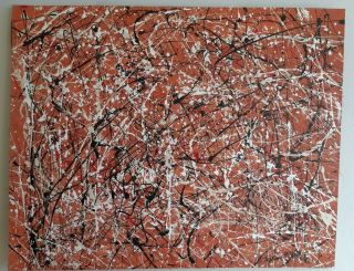 Great Painting By Jackson Pollock Drip Painting 1951 In