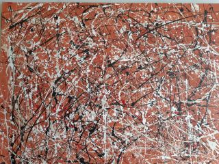 GREAT PAINTING BY JACKSON POLLOCK DRIP PAINTING 1951 IN 2
