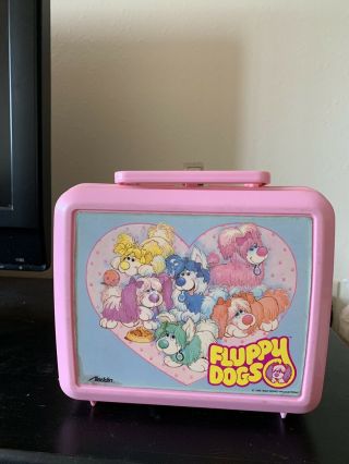 Fluppy Dogs Vintage Pink Lunch Box 1986