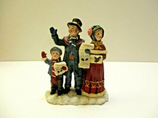 1997 Mervyn’s Xmas Village Square Figurine Christmas Carolers