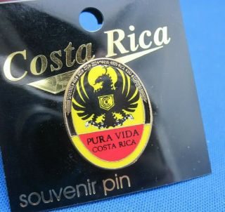 Costa Rica Pura Vida Travel Souvenir Enamel Lapel Or Hat Pin