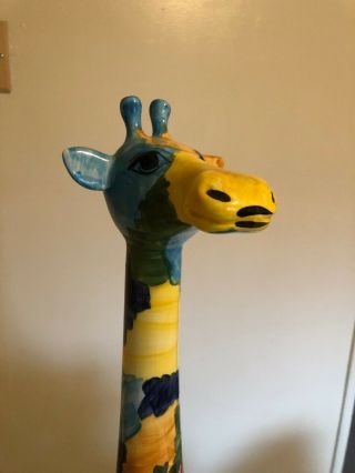 Pair Giraffe & Cow Turov ART Ceramic Figurine,  Decorative Collectibles Lg Piece 2