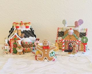 Partylite Gingerbread Village (bakery,  Cottage And Gingerbread Man)