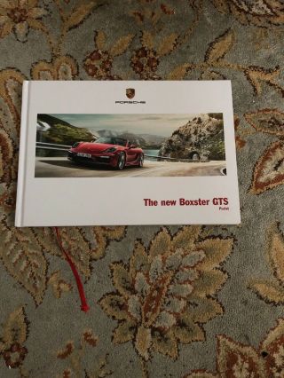 2015 Porsche Boxster Gts Dealer Sales Brochure Printed In Germany