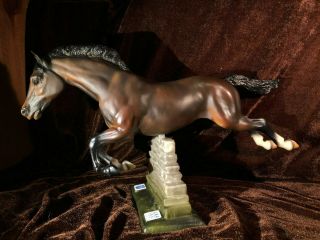 Breyer Jumping Horse Snowbound 1996 Uset Never Displayed W/coa