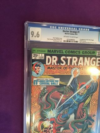 Doctor Strange 1 CGC 9.  6 OW/W 6/74 1st Silver Dagger Marvel Defenders DR 2