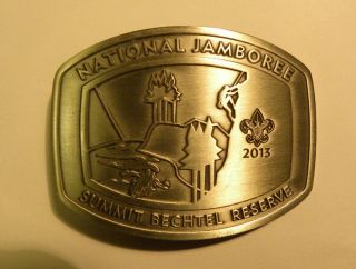 2013 National Scout Jamboree Limited Edition Belt Buckle In Wood Box