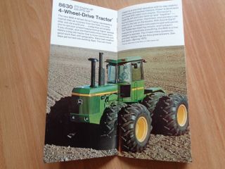John Deere What ' s for 1975 brochure 8430 - 8630 tractors 6600 sidehill 36pg VG 2