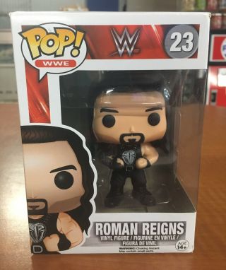 Roman Reigns Wwe Funko Pop 23 Pre Owned Damage To Box Some Scratches