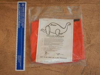 Rare Orange Inflatable Sinclair Oil Dinosaur Gasoline Promo,  825,  Nos.
