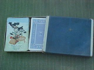 Vintage Double Deck Of Advertising Playing Cards Shiffer Bros Newport Pa Perry