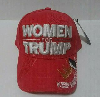 Maga Women For Trump 2020 Keep America Great Hat Pink Color Cap.