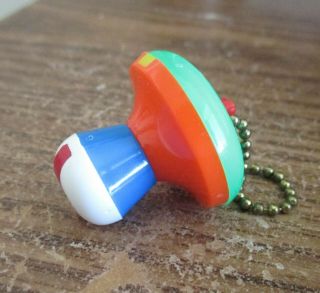 Vintage Plastic Keychain Puzzle Mushroom Made In W.  Germany By Pussy