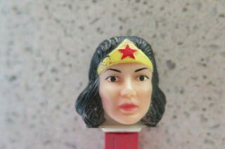 Vintage Wonder Woman Pez Rubber Soft head Dispenser No Feet NF DC Comics 2