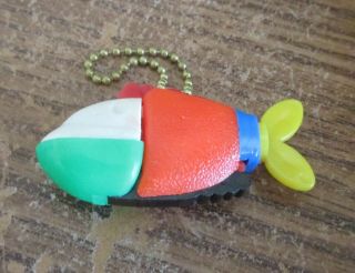 Vintage Plastic Keychain Puzzle Fish Made In W.  Germany By Pussy