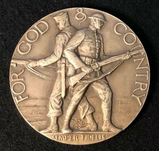 American Legion School Award 3” Diameter Bronze Medallion Paperweight