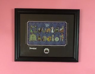 Limited Edition Haunting Spells By Monty Malfovan Haunted Mansion Framed Pins
