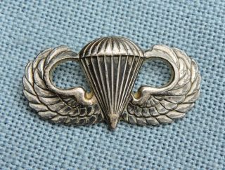 Wwii - Korean Era Army Airborne Parachute Jump Wings,  Sterling Sugarman