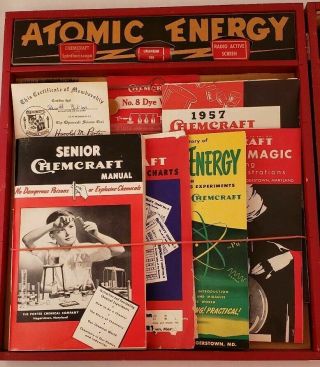 VINTAGE 1950’S PORTER CHEMCRAFT ATOMIC CHEMISTRY SET 414 3