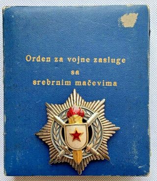 Yugoslavia Republic - Order For Military Merit In Title Box Of Issue