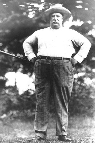 William Howard Taft 27th President Of The United States Photo W/ Golf Club