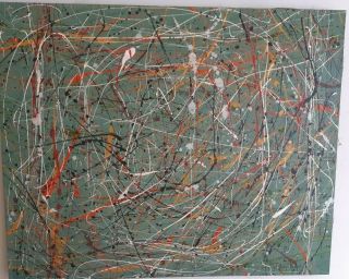 Great Painting By Jackson Pollock Drip Painting 1950 In